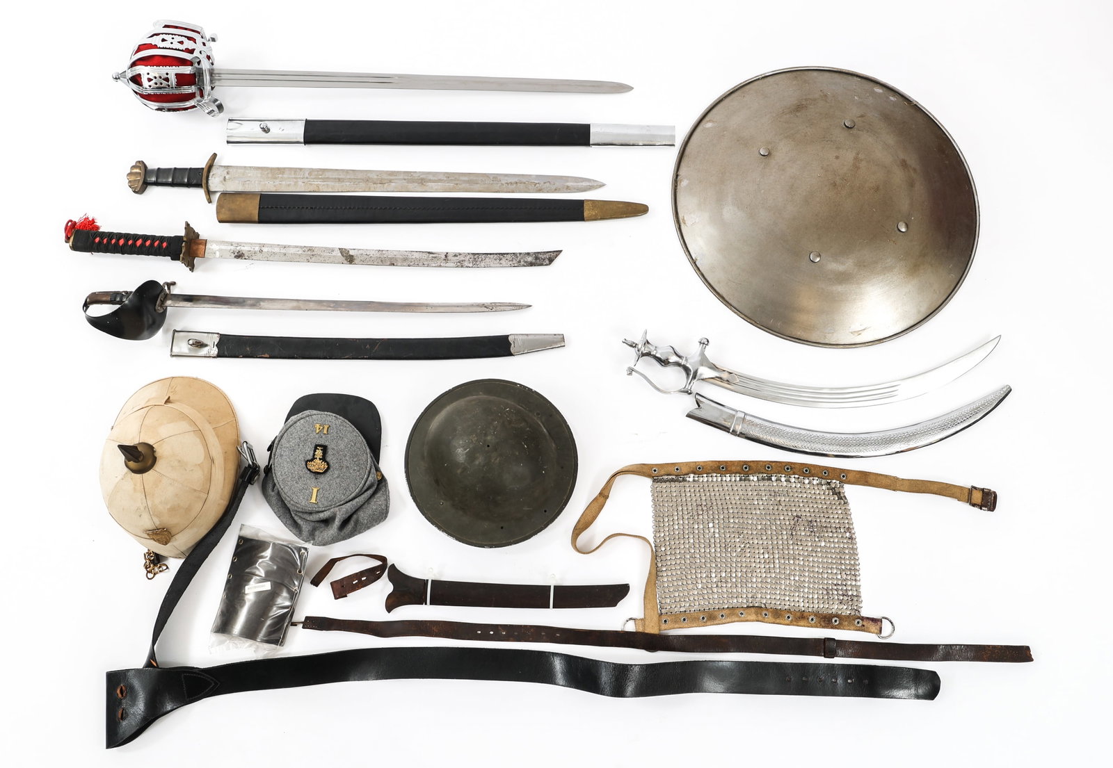 CONTEMPORARY WORLD MILITARY SWORDS & HEADGEAR: CONTEMPORARY WORLD MILITARY SWORDS & HEADGEAR Contemporary World Military Swords and Headgear. Includes Broadswords, Katana, Bayonets, Helmets, Caps, Belts and more.
