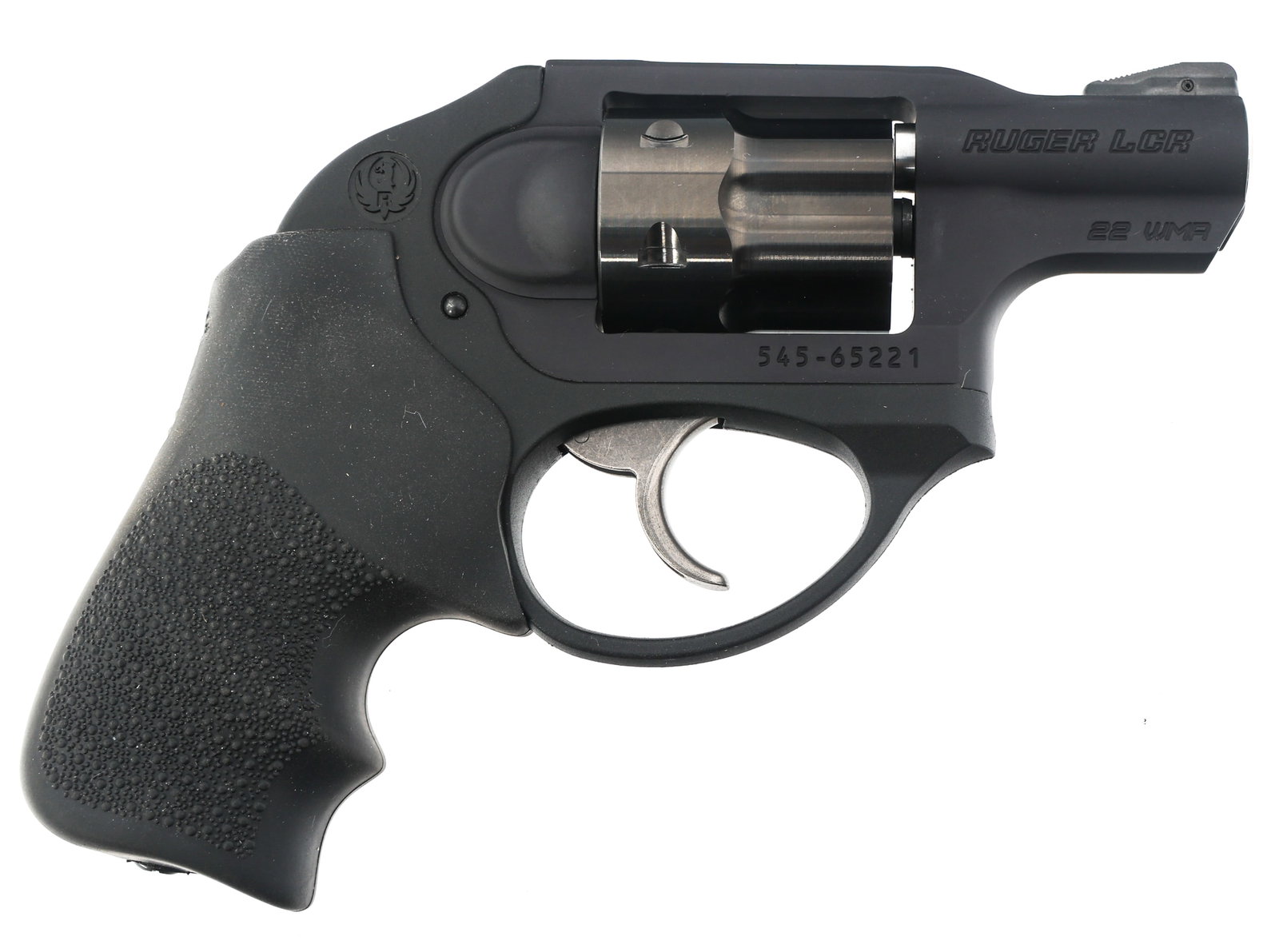 RUGER MODEL LCR .22 WMR CALIBER REVOLVER: RUGER MODEL LCR .22 WMR CALIBER REVOLVER Ruger Model LCR .22 WMR caliber double action revolver. Fixed sights. Six-shot fluted cylinder. Textured rubber grips. Nylon case. Caliber / Gauge: 22 WMR | Ba