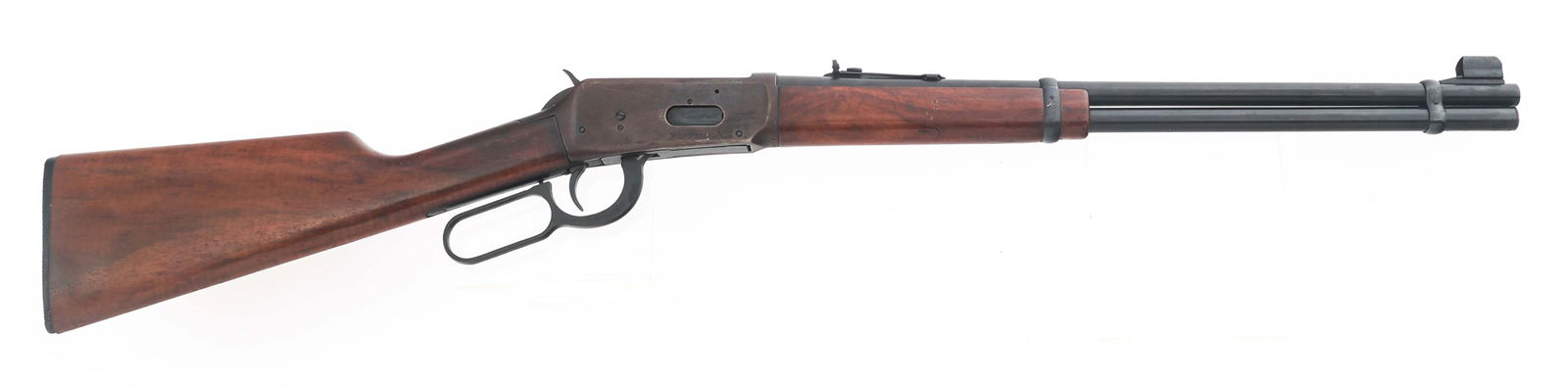 WINCHESTER MODEL 94 .30-30 WIN LEVER ACTION RIFLE: WINCHESTER MODEL 94 .30-30 WIN LEVER ACTION RIFLE 1977 Winchester Model 94 .30-30 Win caliber lever action rifle. Blued finish. Wood stocks. Adjustable rear sight. Caliber / Gauge: 30-30 | Barrel Leng