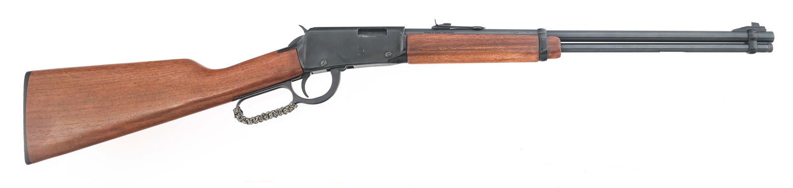 ITHACA MODEL 72 SADDLEGUN .22 WMRF CALIBER RIFLE: ITHACA MODEL 72 SADDLEGUN .22 WMRF CALIBER RIFLE Ithaca Model 72 Saddlegun .22 WMRF caliber lever action rifle. Blued finish. Blade front sight. Adjustable rear sight. Wood stock. Caliber / Gauge: 22
