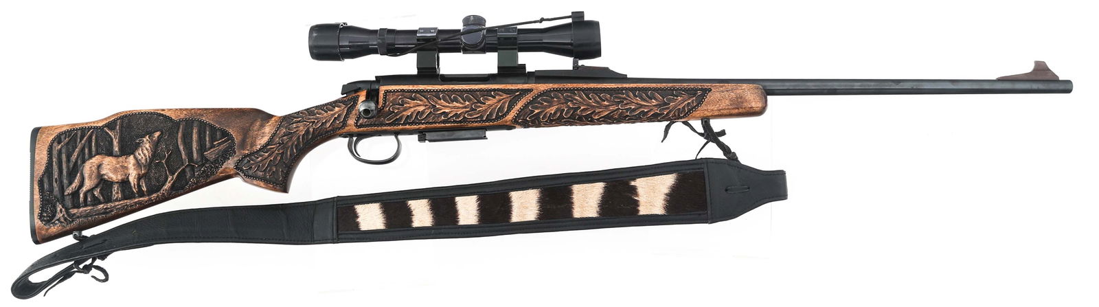 REMINGTON MODEL 788 .222 REM CALIBER RIFLE: REMINGTON MODEL 788 .222 REM CALIBER RIFLE 1976 Remington Model 788 .222 Rem caliber bolt action rifle. Blued finish. XI date code. Blade front sight. Adjustable rear sight. Tasco 4x32 scope with cros