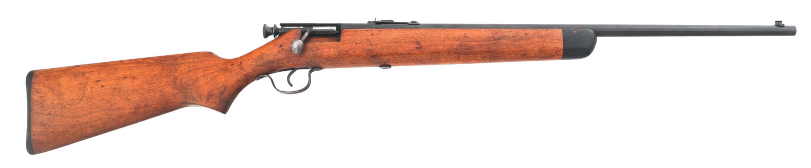 SAVAGE MODEL 15A .22 CALIBER BOLT ACTION RIFLE: SAVAGE MODEL 15A .22 CALIBER BOLT ACTION RIFLE Savage Stevens Model 15A .22 S-L-LR caliber single shot bolt action rifle. Blued finish. Wood stock. Adjustable rear sight. Caliber / Gauge: 22 S-L-LR | 