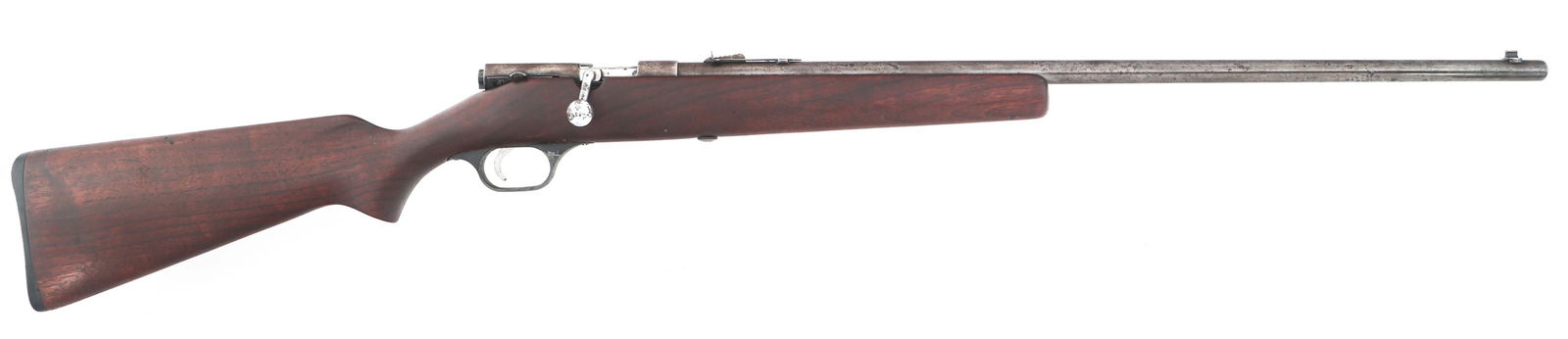 SAVAGE MODEL 3C .22 CALIBER BOLT ACTION RIFLE: SAVAGE MODEL 3C .22 CALIBER BOLT ACTION RIFLE Savage Model 3C .22 S-L-LR caliber single shot bolt action rifle. Blued finish. Blade front sight. Adjustable rear sight. Wood stock. Caliber / Gauge: 22