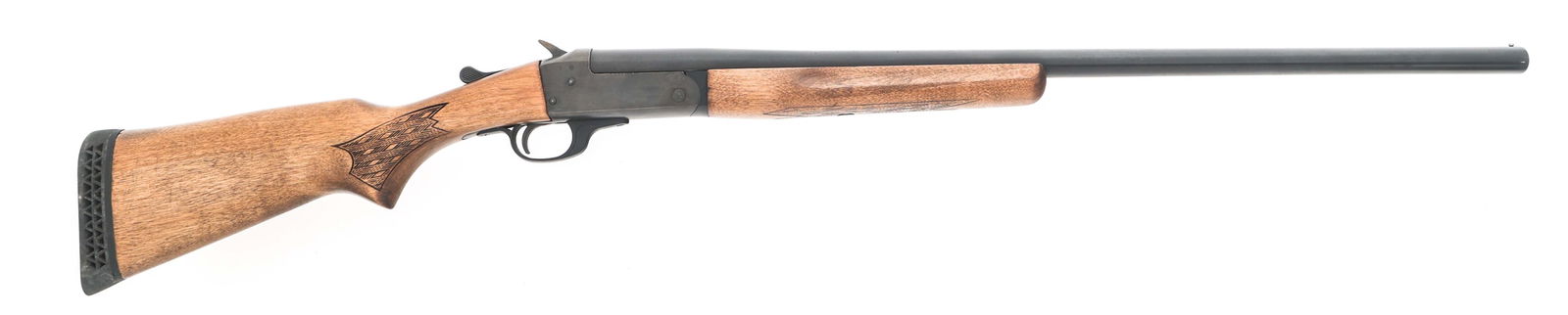 STEVENS MODEL 94 SERIES P 16 GA BREAK OVER SHOTGUN: STEVENS MODEL 94 SERIES P 16 GA BREAK OVER SHOTGUN Stevens Model 94 Series P 16 gauge break over shotgun. Blued finish. 2 3/4" chamber. Fixed modified choke. Bead front sight. Checkered wood stock. Re