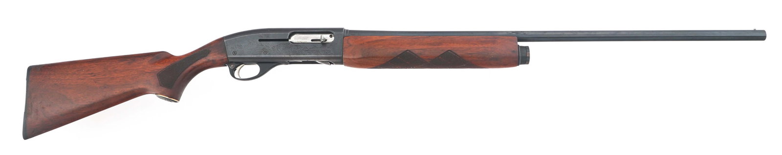 REMINGTON SPORTSMAN MODEL 58 20 GAUGE SHOTGUN: REMINGTON SPORTSMAN MODEL 58 20 GAUGE SHOTGUN Remington Sportsman Model 58 20 gauge semi automatic shotgun. 2.75" shells. Fixed Modified choke. Engraved receiver. Blued finish. Checkered wood stocks. 