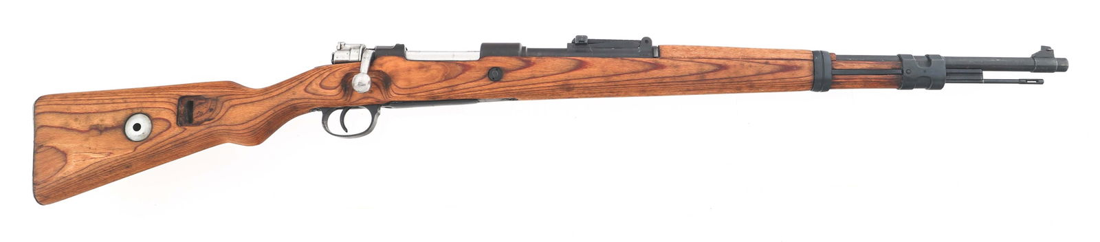 WWII GERMAN CODE 237 MODEL 98 7.92mm CALIBER RIFLE: WWII GERMAN CODE 237 MODEL 98 7.92mm CALIBER RIFLE 1939 WWII German Code 237 Berlin-Lubecker Model 98 7.92x57mm caliber bolt action rifle. Barrel import stamped "MMC". Serial numbers match on receiver