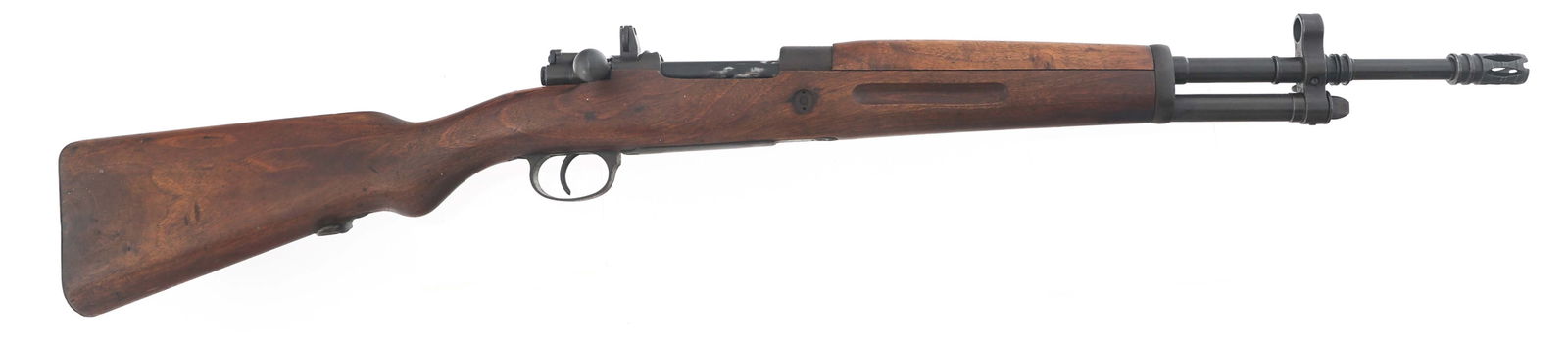 SPANISH LA CORUNA FR8 7.62mm CALIBER MAUSER RIFLE: SPANISH LA CORUNA FR8 7.62mm CALIBER MAUSER RIFLE 1956 Fabricia De Armas La Coruna Model FR8 7.62x51mm caliber bolt action Mauser rifle. CAI import mark. Serial numbers match on receiver and bolt. 17