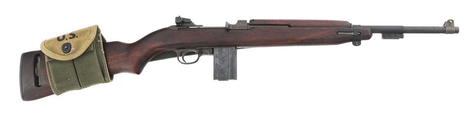 WWII US INLAND DIV MODEL M1 .30 CALIBER CARBINE: WWII US INLAND DIV MODEL M1 .30 CALIBER CARBINE 1943 WWII US Inland Division Model M1 .30 caliber carbine. First production block. Receiver stamped "US Carbine Cal .30 M1" and "Inland Div". Barrel sta