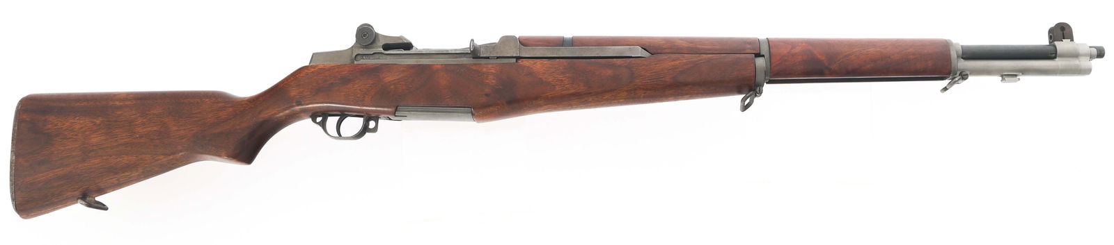 US SPRINGFIELD MODEL M1 GARAND .270 WIN CAL RIFLE: US SPRINGFIELD MODEL M1 GARAND .270 WIN CAL RIFLE US Springfield Model M1 Garand rifle re-barreled in .270 WIN caliber. Receiver stamped "US Rifle / Cal .30 M1 / Springfield Armory." Bolt stamped "D28