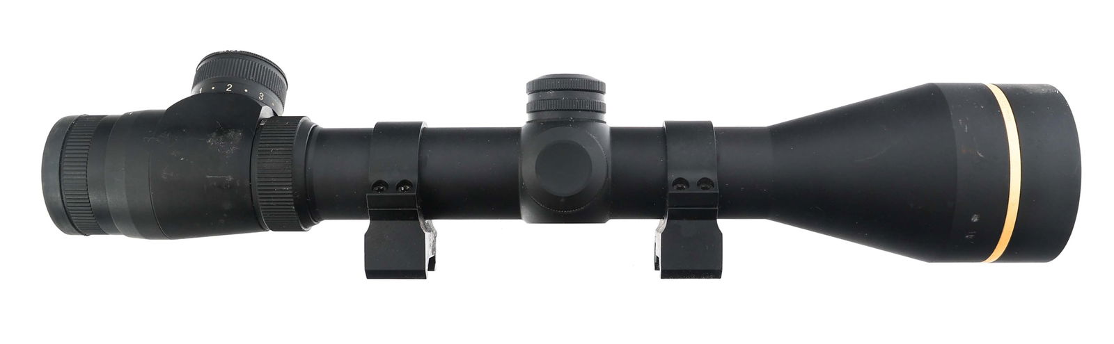 LEUPOLD VX-3 3.5-10x50mm RIFLE SCOPE: LEUPOLD VX-3 3.5-10x50mm RIFLE SCOPE Laupold VX-3 3.5x50mm rifle scope. Scope rings. Duplex crosshair reticle. Size / Gauge: 3.5-10x50mm