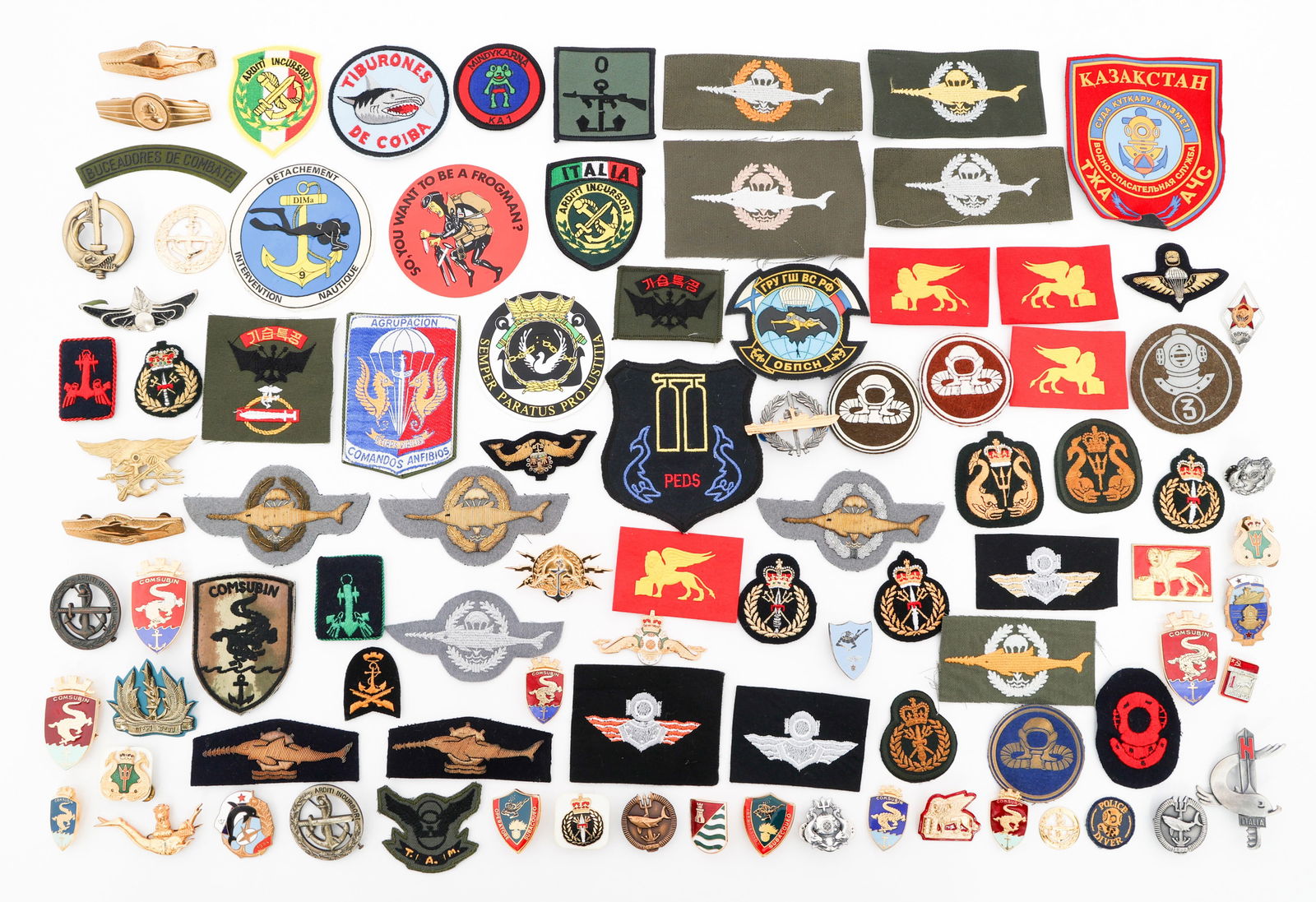 COLD WAR - CURRENT FOREIGN SEAL & UDT INSIGNIA: COLD WAR - CURRENT FOREIGN SEAL & UDT INSIGNIA Cold War - Current US and Foreign SEAL & Underwater Demolition Team Patches, Pins and Badges. Countries include UK, Italy, Germany, Soviet Union, South A