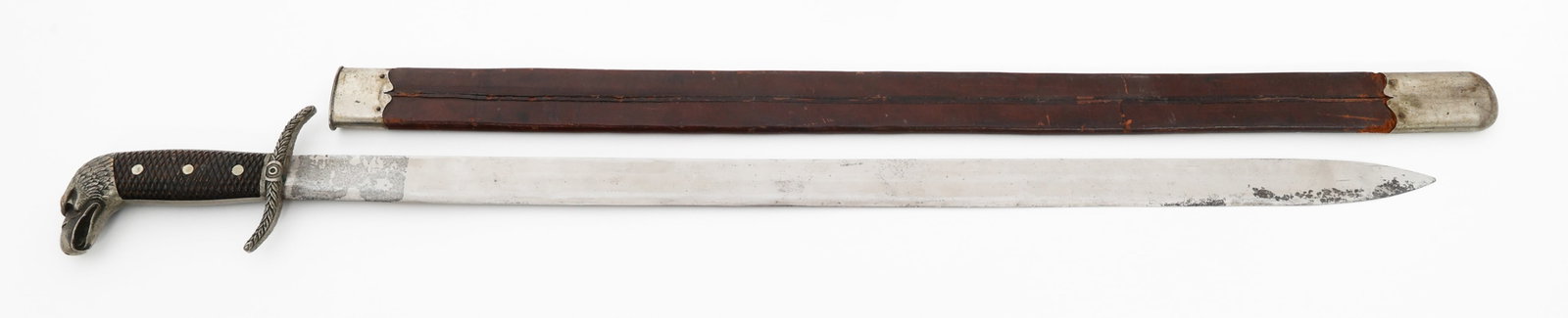SPAN-AM WAR CUBAN REVOLUTIONARY SWORD by COLLINS: SPAN-AM WAR CUBAN REVOLUTIONARY SWORD by COLLINS Spanish American War Cuban Revolutionary Sword. Single edged, bright blade with maker mark by Collins & Co. and "No. 86" stamped near the crossguard. D