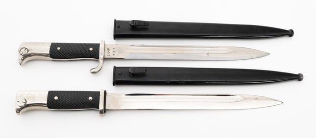 WWII GERMAN DRP POSTSCHUTZ & PIONEER K98 BAYONETS