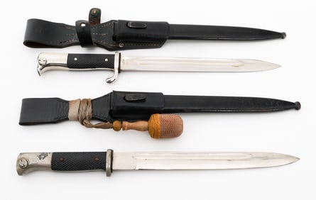 WWII GERMAN DRP POSTSCHUTZ & PIONEER K98 BAYONETS