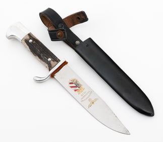 1935 NURNBERG RALLIES JUNGVOLK KNIFE WITH SCABBARD