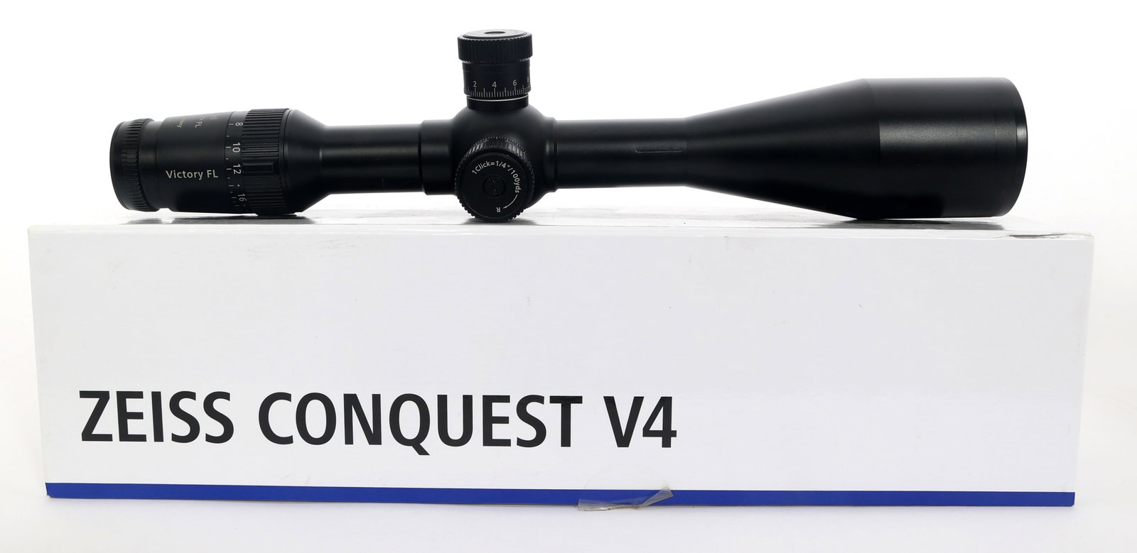 ZEISS MODEL VICTORY FL DIAVARI 6-24X56 RIFLE SCOPE: ZEISS MODEL VICTORY FL DIAVARI 6-24X56 RIFLE SCOPE Zeiss Model Victory FL Diavari 6-24x56 rifle scope with reticle 43. Matte black finish. Zeiss cardboard box with owners manual. Size / Gauge: 6-24x56