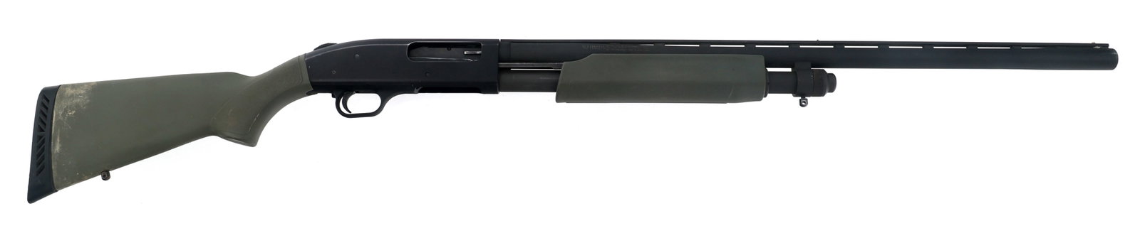 MOSSBERG MODEL 835 12 GAUGE SHOTGUN: MOSSBERG MODEL 835 12 GAUGE SHOTGUN Mossberg Model 835 12 gauge pump action shotgun. 2 3/4 and 3 inch chamber. Removable Full choke. 28 inch vented barrel. Textured composite stock and forend. Recoil 