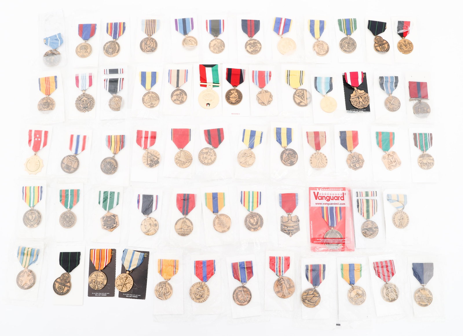 WWII - CURRENT US ARMED FORCES MEDALS: WWII - CURRENT US ARMED FORCES MEDALS WWII - Current US Armed Forces Medals. (60) Medals. Includes European-African-Middle Eastern campaign, American Defense, Navy Occupation, Korean service, Vietnam 