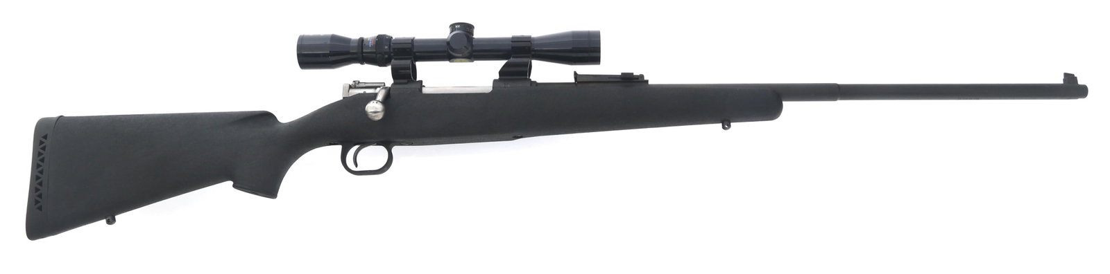 SPORTERIZED CARL GUSTAFS MODEL 1938 6.5mm RIFLE: SPORTERIZED CARL GUSTAFS MODEL 1938 6.5mm RIFLE Sporterized Carl Gustafs Model 1938 6.5x55mm caliber bolt action Mauser rifle. CAI import mark. Serial numbers match on receiver, bolt handle, safety, b