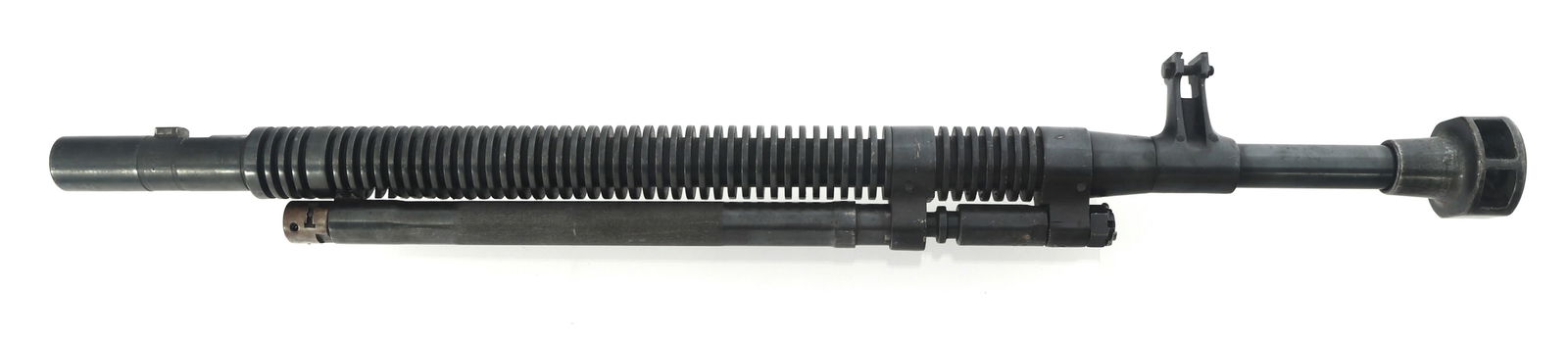 RUSSIAN D.S.h.K. 38 / 46 BARREL WITH GAS SYSTEM: RUSSIAN D.S.h.K. 38 / 46 BARREL WITH GAS SYSTEM Russian D.S.h.K. 38 / 46 barrel and gas system. Serial numbers match on barrel, muzzle device, and piston. Forced matched on gas block extension. 40" ba