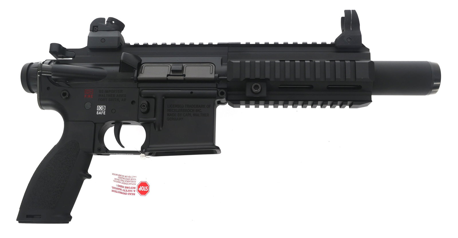 HK MODEL 416 .22 LR CALIBER SEMI AUTO PISTOL: HK MODEL 416 .22 LR CALIBER SEMI AUTO PISTOL HK Model 416 .22 LR caliber semi automatic pistol. Diopter rear sight. One magazine. Tools. Original HK hard case with manual and lock. Caliber / Gauge: 22
