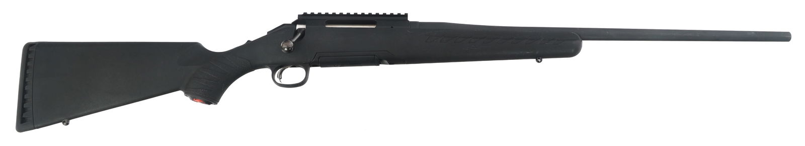 RUGER MODEL AMERICAN .243 WIN CALIBER RIFLE: RUGER MODEL AMERICAN .243 WIN CALIBER RIFLE Ruger Model American .243 Win caliber bolt action rifle. Matte black finish. Polymer stock. Sling studs. One magazine. Caliber / Gauge: 243 Win Barrel Lengt