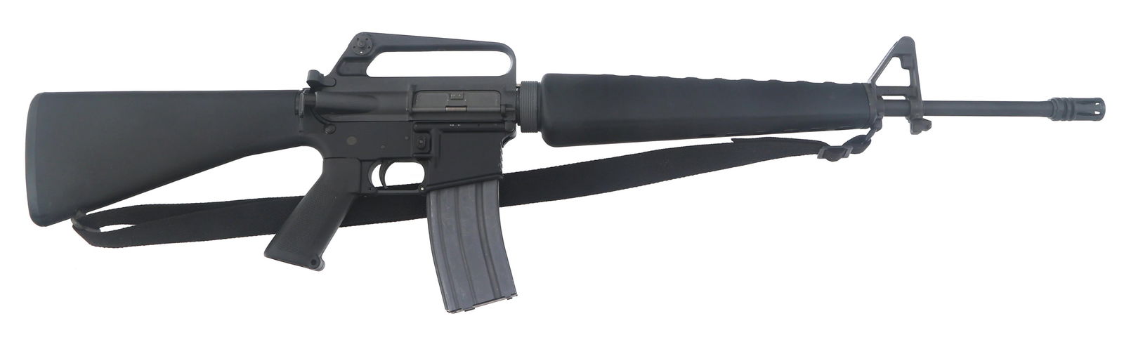 ROGGIO ARSENAL MODEL RA-15 5.56x45mm CAL RIFLE: ROGGIO ARSENAL MODEL RA-15 5.56x45mm CAL RIFLE Roggio Arsenal Model RA-15 5.56x45mm caliber semi-automatic rifle. Roggio Arsenal lower. Polymer stock, forend, and checkered pistol grips. Compartment i