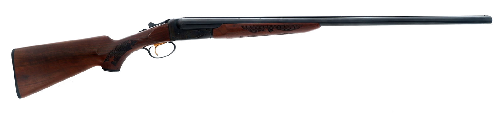 SAVAGE FOX MODEL B 12 GAUGE SXS SHOTGUN: SAVAGE FOX MODEL B 12 GAUGE SXS SHOTGUN Savage Fox Model B 12 gauge SXS shotgun. 2 3/4 inch chamber. Improved Modified choke right barrel. Full choke left barrel. 30 inch vented barrel. Engraved recei