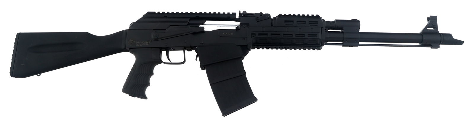 GARAYSAR MODEL FEAR-103 12 GAUGE SEMI AUTO SHOTGUN: GARAYSAR MODEL FEAR-103 12 GAUGE SEMI AUTO SHOTGUN Garaysar Model FEAR-103 12 gauge semi-automatic shotgun. Polymer stock and forend. Rubber pistol grip. Protected post front sight. Adjustable rear si