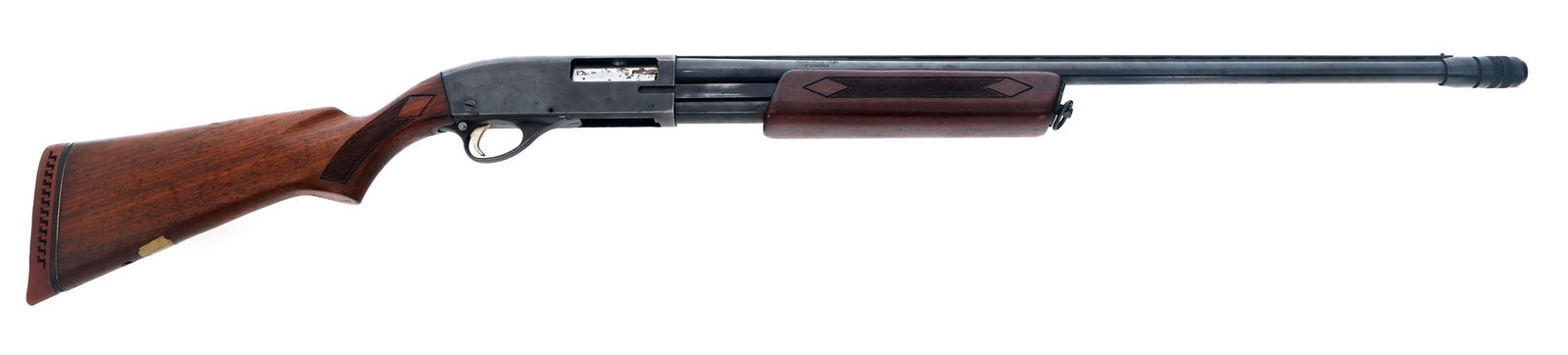 JC HIGGINS MODEL 12 20 GAUGE SHOTGUN FOR REPAIR: JC HIGGINS MODEL 12 20 GAUGE SHOTGUN FOR REPAIR J.C. Higgins Model 12 20 gauge pump action shotgun for parts or reapir. 3 inch chamber. Adjustable choke. Sears 583.2076. 27 inch vented barrel. Engrave