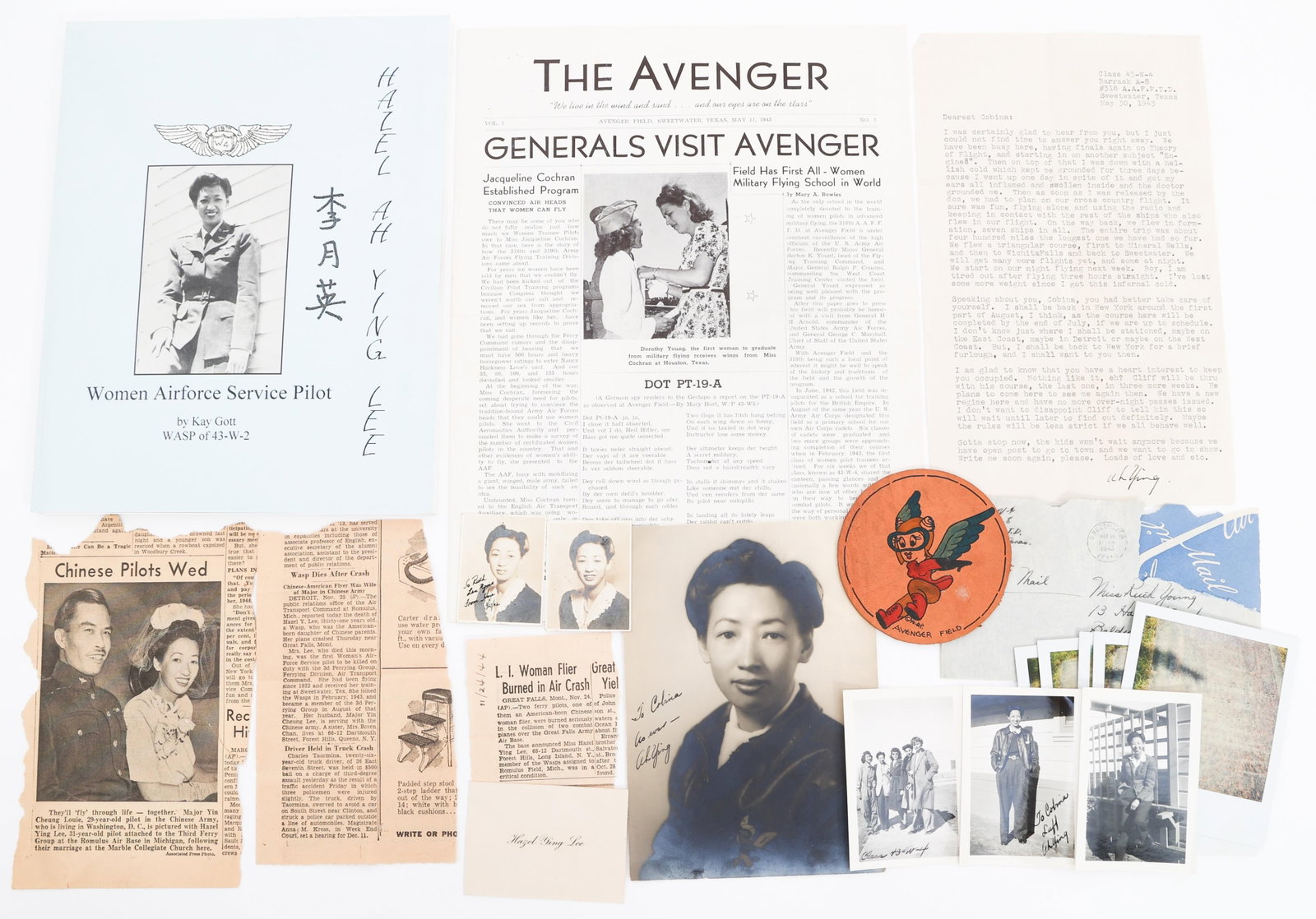 WWII US WASP KIA HAZEL YING LEE NAMED ARCHIVE: WWII US WASP KIA HAZEL YING LEE NAMED ARCHIVE WWII US Womens Airforce Service Pilots (WASP) Killed in Action Archive. Named to Hazel Ying Lee of class 43-W-4, who was the first Chinese-American woman 