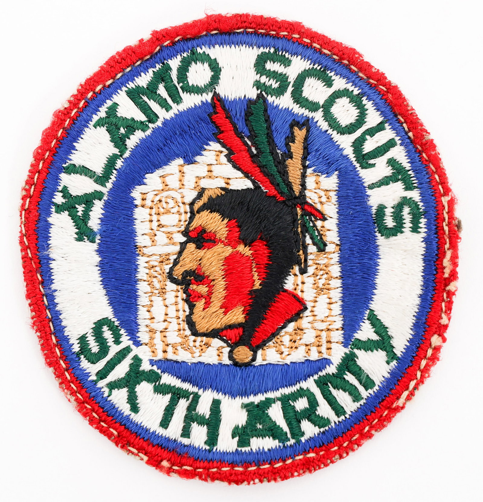 WWII US ARMY ALAMO SCOUTS 6th ARMY PATCH: WWII US ARMY ALAMO SCOUTS 6th ARMY PATCH WWII US Army Alamo Scouts, 6th Army Patch. Full cotton embroidery. Provenance: Lifetime Military Memorabilia & Arms Collection of Peter L. Knepton (1956-2023 |