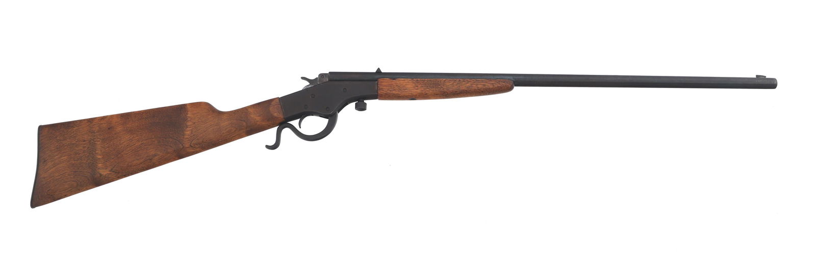 STEVENS CRACK SHOT MODEL 26 .22 LR CALIBER RIFLE: STEVENS CRACK SHOT MODEL 26 .22 LR CALIBER RIFLE J. Stevens Crack Shot Model 26 .22 LR caliber single shot rifle. Left receiver stamped CRACK SHOT - 26. Blued finish. Fixed sights. Wood stock. Caliber