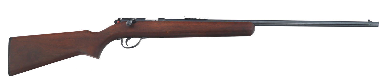 REMINGTON MODEL 514 .22 CALIBER BOLT ACTION RIFLE: REMINGTON MODEL 514 .22 CALIBER BOLT ACTION RIFLE Remington Model 514 .22 S-L-LR caliber bolt action single shot rifle. Blued Finish. Wood stock. Caliber / Gauge: 22 S-L-LR Barrel Length: 24.75" Seria