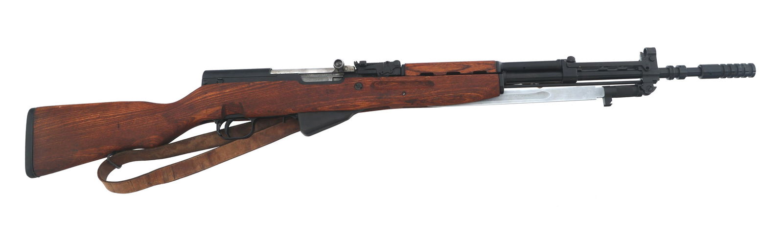 ZASTAVA MODEL M59/66A1 7.62x39mm CALIBER RIFLE: ZASTAVA MODEL M59/66A1 7.62x39mm CALIBER RIFLE Yugoslavian Zastava Model M59/66A1 7.62x39mm caliber semi-automatic rifle. CAI import mark. Serial numbers match on receiver, receiver cover, bolt, stock