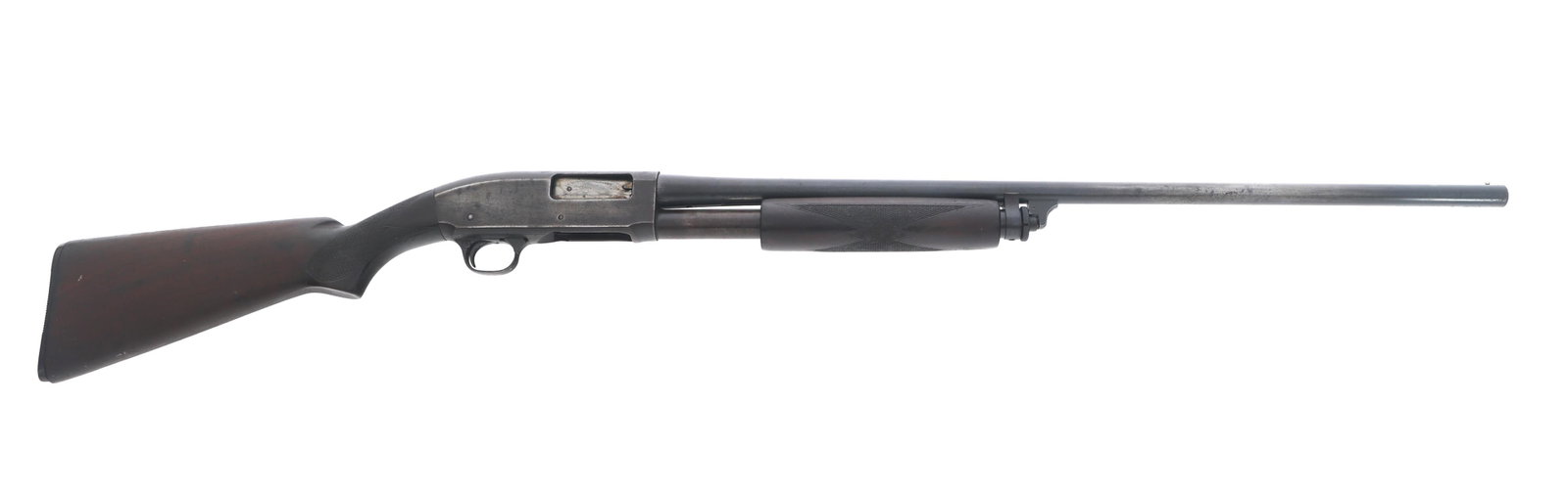 REMINGTON MODEL 31 20 GAUGE SHOTGUN: REMINGTON MODEL 31 20 GAUGE SHOTGUN Remington Model 31 20 gauge pump action shotgun. 2 3/4 inch chamber. Modified choke. Checkered wood stock and forend. Composite butt plate. Bead front sight. Calibe