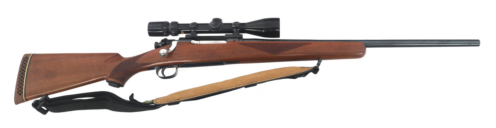 SPORTERIZED US SPRINGFIELD M1903 .30-06 CAL RIFLE: SPORTERIZED US SPRINGFIELD M1903 .30-06 CAL RIFLE Sporterized US Springfield Model 1903 .30-06 caliber bolt action rifle. Blued finish. Polished bolt. Checkered wood stock. Sling. Bushnell Banner 3-9x