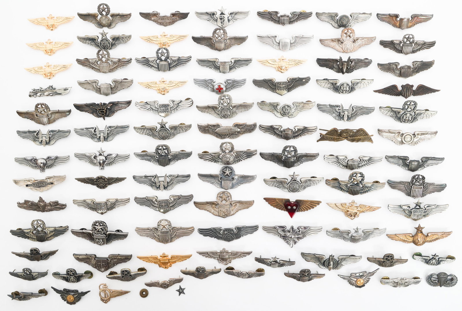 COLD WAR US ARMED FORCES WINGS: COLD WAR US ARMED FORCES WINGS Cold War US Armed Forces Wings. Includes Navy, Air Force, USMC combat air crew, Aerial Gunner, Jump Wings, Command & Senior wings, Flight Surgeon, and more.