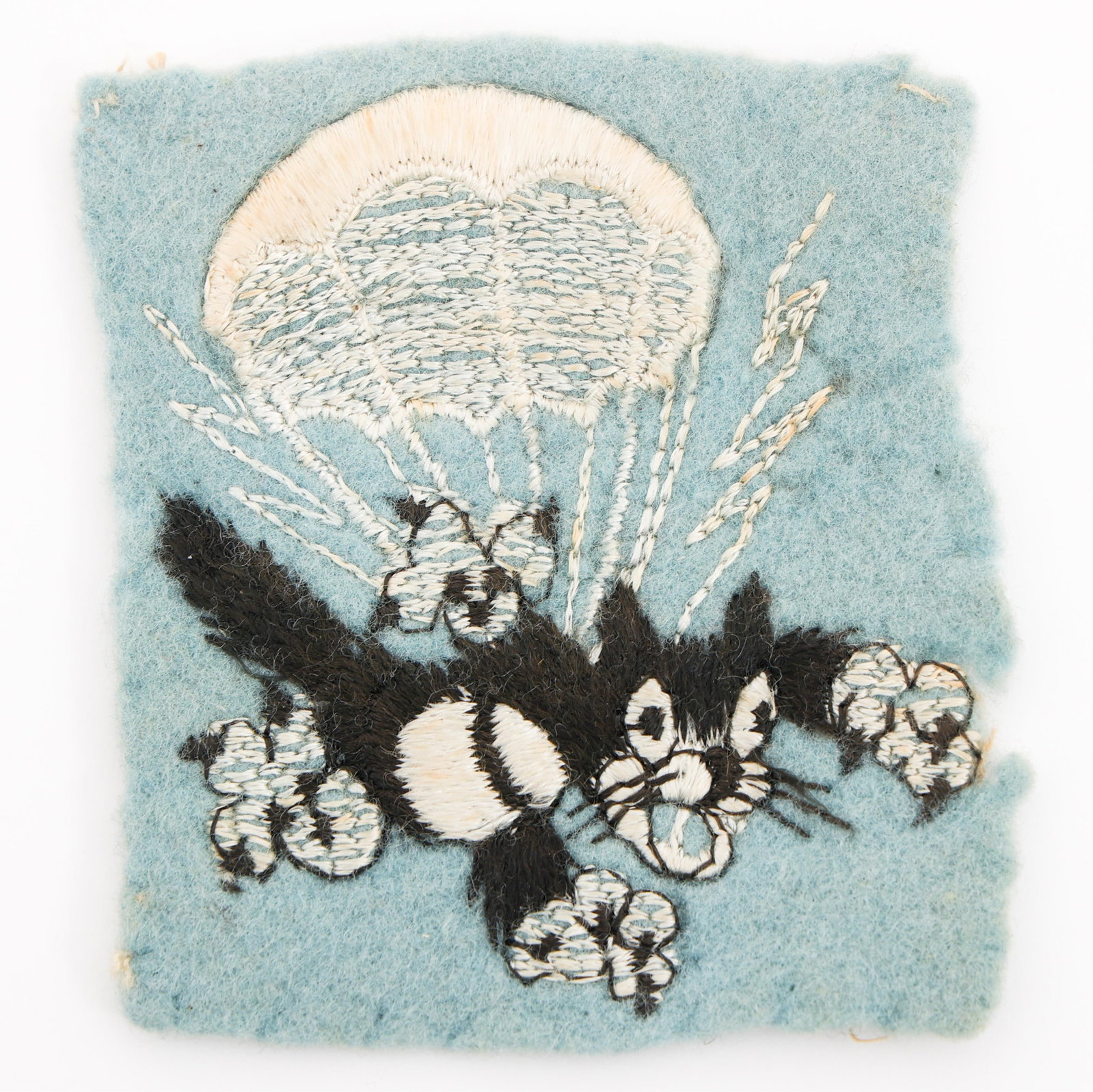 WWII US ARMY AIRBORNE 503rd PIR THEATER MADE PATCH: WWII US ARMY AIRBORNE 503rd PIR THEATER MADE PATCH WWII US Army Airborne 503rd Parachute Infantry Regiment Theater Made Shoulder Patch. Embroidered cotton on wool construction. Size: 3 1/8" x 2 3/4" P