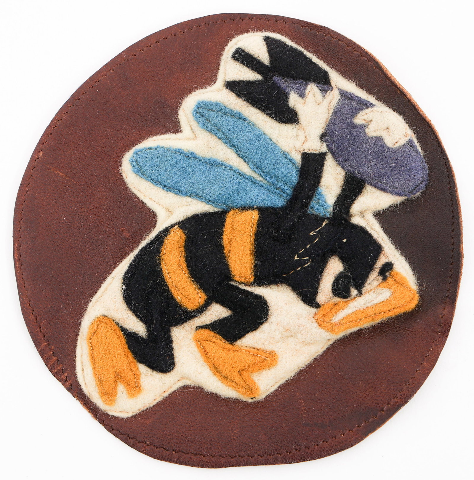 WWII USAAF 21st BOMB SQ, 30th BOMB GROUP PATCH: WWII USAAF 21st BOMB SQ, 30th BOMB GROUP PATCH WWII USAAF 21st Bomb Squadron, 30th Bombardment Group, 7th Air Force Patch. Multi-piece stiched felt on leather. Size: 4" Provenance: Lifetime Military M
