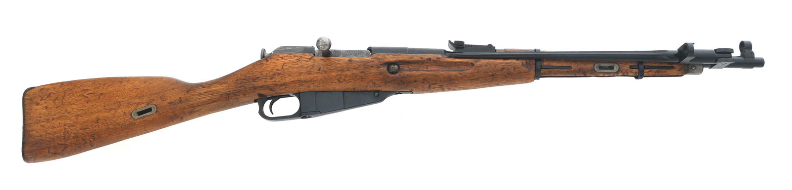 CHINESE TYPE 53 7.62X54mmR CALIBER RIFLE: CHINESE TYPE 53 7.62X54mmR CALIBER RIFLE Chinese Type 53 7.62x54mmR bolt action rifle. NAC import mark on receiver. Marked 1955 and 26 on top of receiver. Front hooded adjustable sight. Rear adjustabl