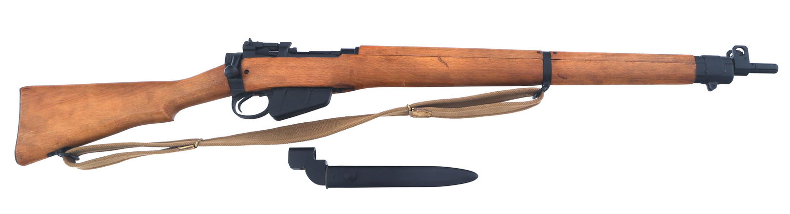 1955 BRITISH FAZAKERLEY No4 Mk2 .303 CALIBER RIFLE: 1955 BRITISH FAZAKERLEY No4 Mk2 .303 CALIBER RIFLE 1955 British Fazakerley Model No4 Mk2 .303 British caliber bolt-action Enfield rifle. No import stamp. Blued finish. Left side of receiver stamped NO