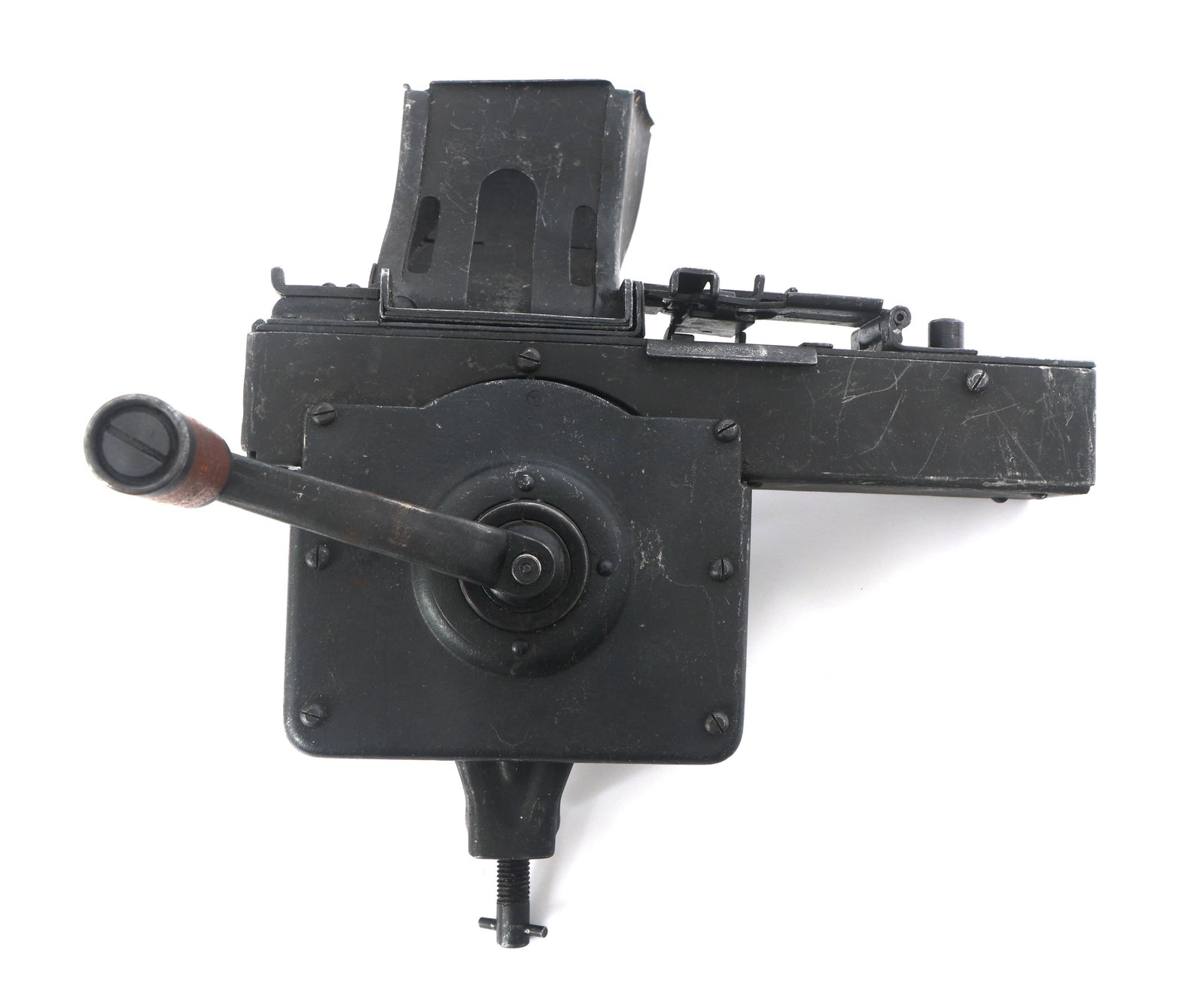 YUGO M53 7.92x57mm MACHINE GUN BELT LOADER: YUGO M53 7.92x57mm MACHINE GUN BELT LOADER Yugoslavian Model M53 7.92x57mm caliber machine gun belt loader. Yugo inspector stamps BK. Compatible with MG 34/42 belts. Size / Gauge: 7.92x57mm
