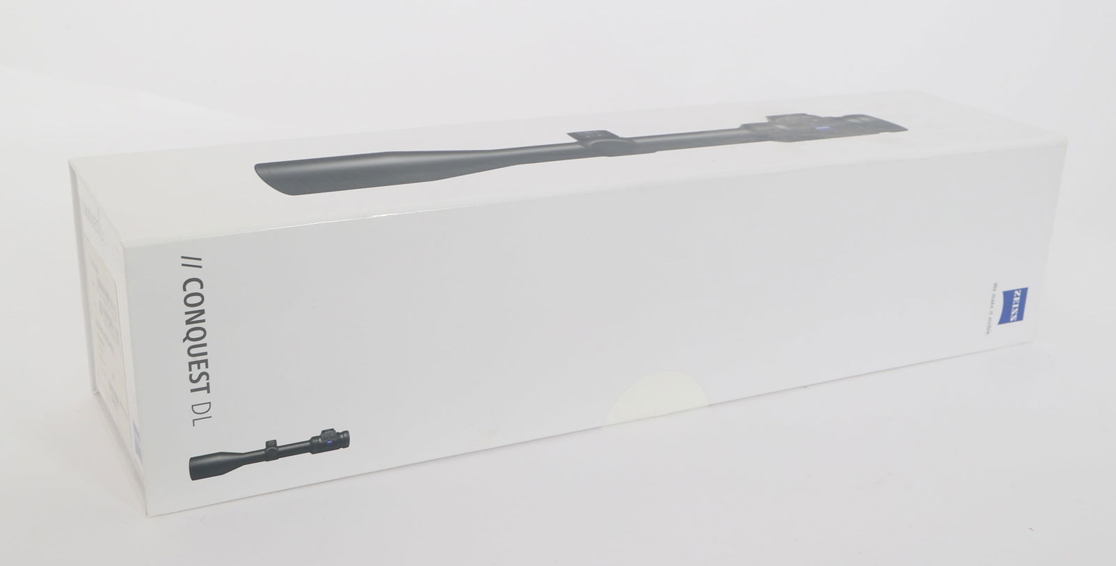 ZEISS MODEL CONQUEST DL 1.2-5x36mm RIFLE SCOPE: ZEISS MODEL CONQUEST DL 1.2-5x36mm RIFLE SCOPE Zeiss Model Conquest DL 1.2-5x36mm rifle scope. 06 reticle. Factory sealed box. SN: 4286310. Size / Gauge: 1.2-5x36mm Provenance: Lifetime Firearm Collec