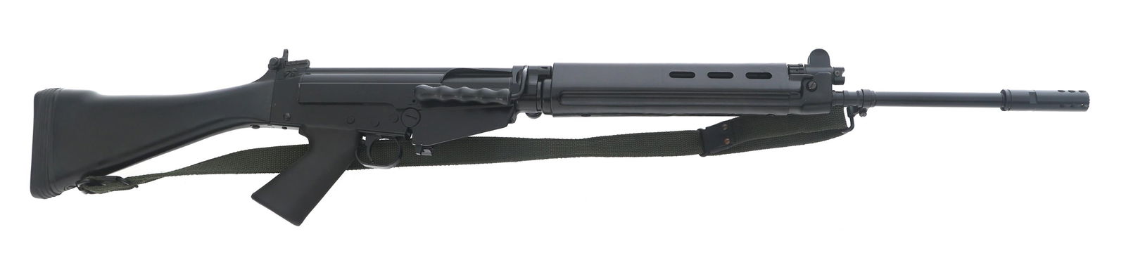 SPRINGFIELD ARMORY INC MODEL SAR-48 MATCH RIFLE: SPRINGFIELD ARMORY INC MODEL SAR-48 MATCH RIFLE Springfield Armory Inc. Model SAR-48 Match 7.62x51mm caliber semi-automatic rifle. Bottom of receiver stamped Imbel. Composite stock, pistol grip, and f