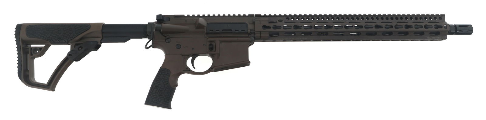 DANIEL DEFENSE MODEL DDM4V11 5.56x45mm RIFLE: DANIEL DEFENSE MODEL DDM4V11 5.56x45mm RIFLE Daniel Defense Model DDM4V11 5.56x45mm caliber semi-automatic rifle. Daniel Defense Glass Filled Polymer with Soft Touch Overmolding adjustable stock and p