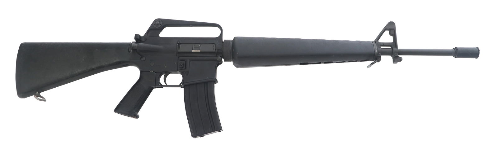 DOUBLE STAR MODEL STAR-15 5.56mm CALIBER RIFLE: DOUBLE STAR MODEL STAR-15 5.56mm CALIBER RIFLE Double Star model STAR-15 5.56mm caliber semi automatic rifle. Front post adjustable sight. Rear adjustable sight on carry handle. Bird cage flash hider