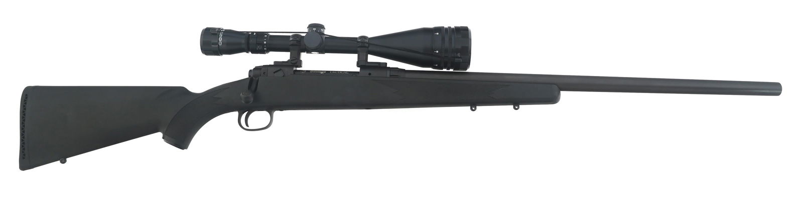 SAVAGE MODEL 110 .300 WIN MAG CALIBER RIFLE: SAVAGE MODEL 110 .300 WIN MAG CALIBER RIFLE Savage Model 110 .300 Winchester Magnum caliber bolt action rifle. Checkered composite stock. Rubber recoil pad. Sling mounts. Tasco Mag IV 50 5-20x rifle s