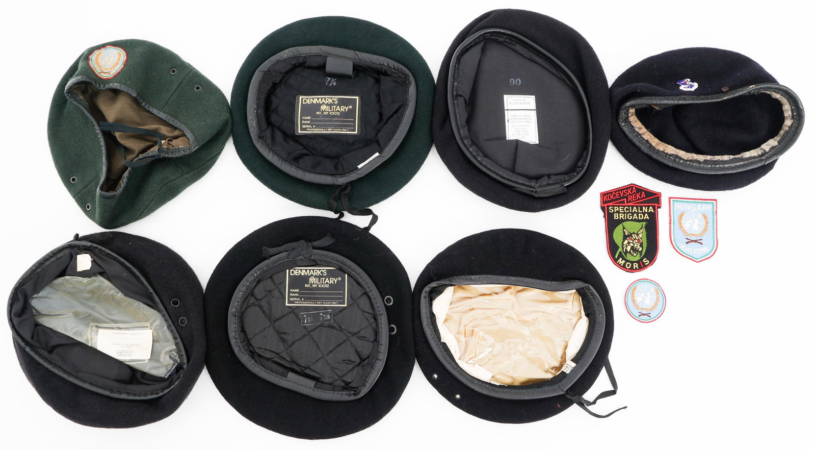 COLD WAR - CURRENT WORLD MILITARY BERETS: COLD WAR - CURRENT WORLD MILITARY BERETS Cold War - Current World Military Berets. Includes Hungarian UN, Strategic Air Command, and more. Various manufacturers. Provenance: Lifetime Military Memorabi