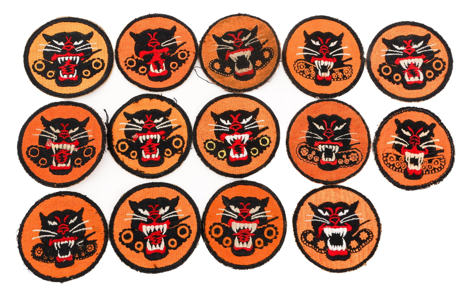 WWII - COLD WAR US ARMY TANK DESTROYER PATCHES: WWII - COLD WAR US ARMY TANK DESTROYER PATCHES WWII - Cold War US Army Tank Destroyer Battalion Patches. (9) Four Wheel. (5) Eight Wheel. Few are post war production. Size: 2 5/8"